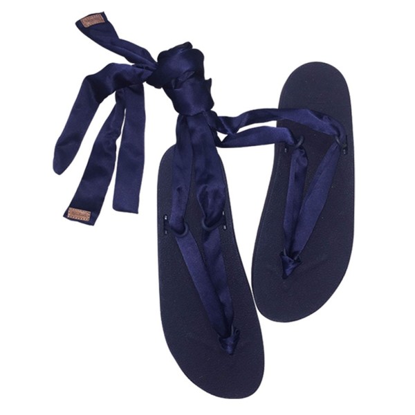 sandale à lannières cacatoès bleu nuit vue de face